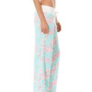 Lilly pulitzer lobstah roll beach linen pants M